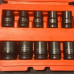 10pc HEAVY DUTY 1/2" Drive 6PT Metric IMPACT Socket Set (10-24mm) - CR-MO
