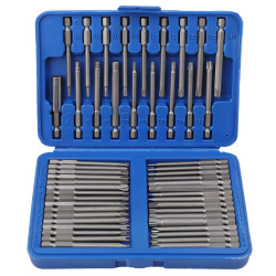 50-Piece Extra-Long Screwdriver Bit Set (75mm) | Cr-V Steel | With Case 50-Piece Extra-Long Screwdriver Bit Set (75mm) | Cr-V Steel | With Case