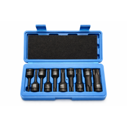 Premium1/2“ Dr. 10PCS T30–T100 Heavy Duty Impact Torx Bit Socket Set CR-MO